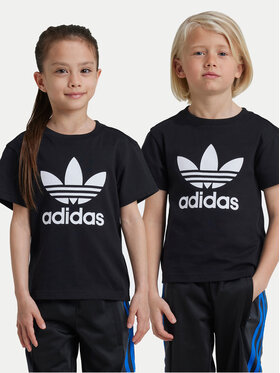 adidas adidas Marškinėliai adicolor Trefoil IY2385 Juoda Regular Fit