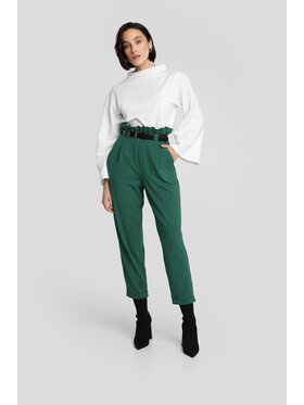 Madnezz House Madnezz Spodnie damskie Jade Zielony Classic Fit