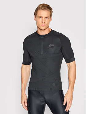 4F 4F Koszulka rowerowa H4L22-RKM003 Czarny Slim Fit
