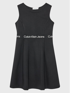Calvin Klein Jeans Calvin Klein Jeans Haljina za svaki dan Logo Tape IG0IG01960 Crna Regular Fit
