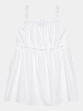 United Colors Of Benetton United Colors Of Benetton Vsakodnevna obleka 4EW7GV00T Bela Regular Fit