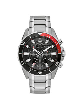 Bulova bulova Zegarek 98B344 Srebrny