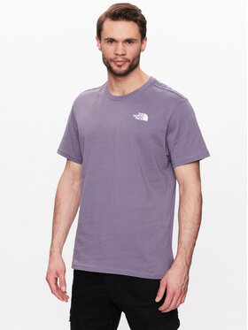 The North Face The North Face T-Shirt Red Box NF0A2TX2 Fioletowy Regular Fit
