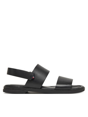 Tommy Hilfiger Tommy Hilfiger Sandále Premium Hilfiger Strappy Lh Sand FM0FM05356 Čierna