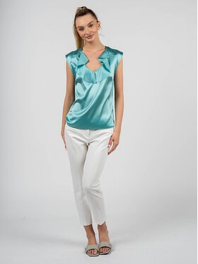 PINKO Pinko Top bez ramiączek 1G15M1 ZR64 | Fascinoso Turkusowy Regular Fit