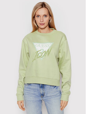 Guess Guess Sweatshirt Icon W2YQ01 KB681 Grün Regular Fit