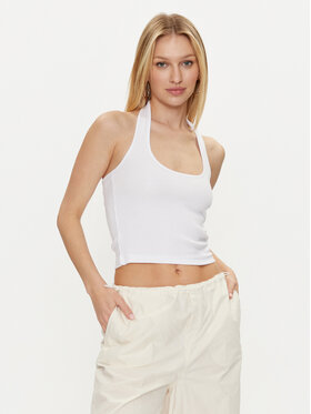 Noisy May Noisy May Top Maya 27029026 Biały Slim Fit