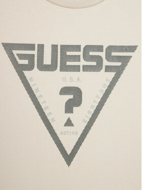 Guess T-shirt L4GI34 J1314 Écru Regular Fit