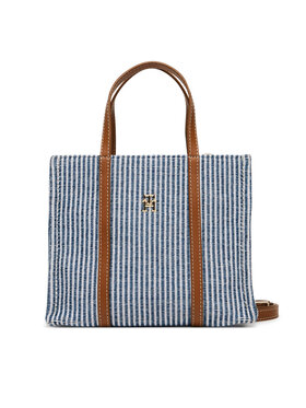 Tommy Hilfiger Tommy Hilfiger Geantă Th Premium Beach Le Mini Tote AW0AW17208 Albastru