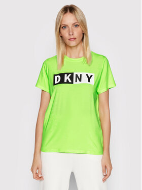 DKNY Sport DKNY Sport T-Shirt DP1T5894 Zielony Regular Fit