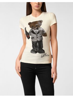 PHILIPP PLEIN PHILIPP PLEIN T-shirt 27357 Bianco Skin Tight Fit