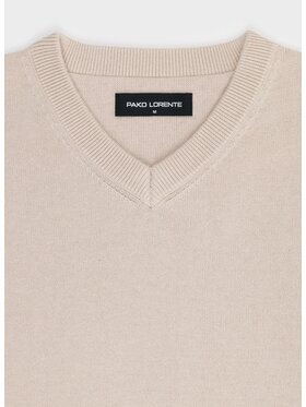 Pako Lorente Pako Lorente Sweter P26WN-2X-010 Beżowy Straight Fit