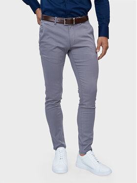 Evenemen Evenemen Chinosy LOGAN TAC 09476 GREY Szary Slim Fit