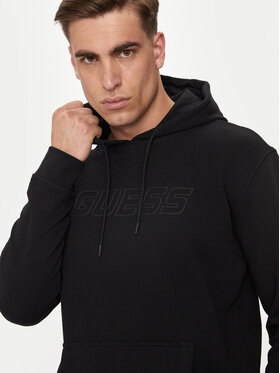Guess Guess Bluza Aldwin Z4YQ12 KAIJ1 Czarny Regular Fit