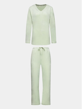 Selmark Selmark Pižama Polar Soft P6273 Zelena Regular Fit