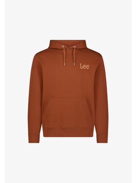 Lee Lee Bluza WOBBLY LEE HOODIE 112358006 Brązowy Regular Fit