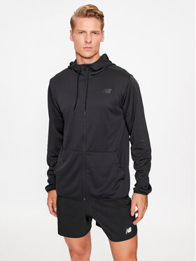 New Balance New Balance Pulóver Tenacity Knit Training Hoodie MJ33122 Fekete Regular Fit