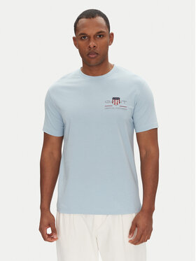 Gant Gant Tricou Archive Shield 2067004 Albastru celest Regular Fit