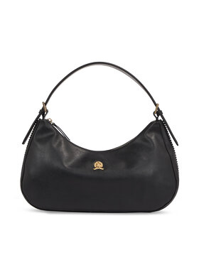 Tommy Hilfiger Tommy Hilfiger Rankinė Crest Leather Hobo AW0AW15866 Juoda