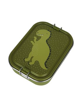 Trixie Baby Trixie Baby Lunchbox Duży stalowy lunch box - Dinozaur Zielony
