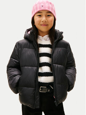 Tommy Hilfiger Tommy Hilfiger Зимно яке KG0KG08759 D Черен Regular Fit