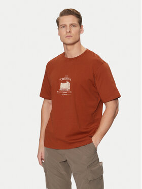 Jack&Jones Jack&Jones Marškinėliai Boston 12273400 Ruda Relaxed Fit