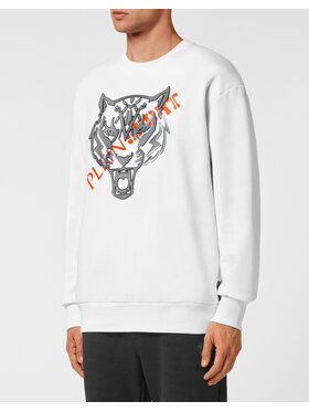 Plein Sport Plein Sport Longsleeve 1267 Biały Regular Fit