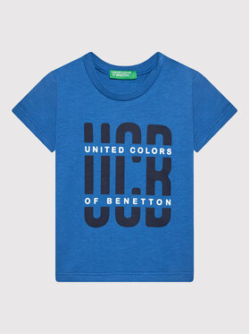 United Colors Of Benetton United Colors Of Benetton Футболка 3I1XG100G Голубий Regular Fit