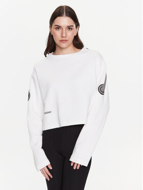 MMC Studio MMC Studio Світшот Lucco Білий Relaxed Fit