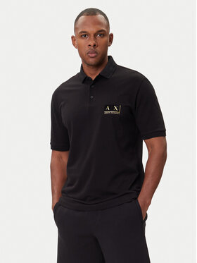 Armani Exchange Armani Exchange Polo särk XM001885 AF13026 MC004 Must Regular Fit