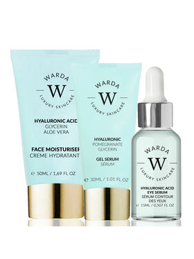 Warda Skincare Warda Skincare Zestaw Nawilżający Hialuronowy Serum