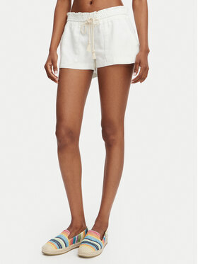 Roxy Roxy Шорти от плат Oceanside ARJNS03007 Бял Regular Fit