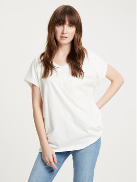 Cross Jeans Cross Jeans T-Shirt 56074-028 Beżowy Regular Fit