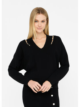 Liu Jo Liu Jo Sweter MF5037MS99E22222 Czarny Regular Fit