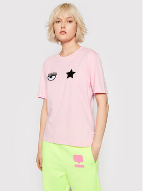 Chiara Ferragni Chiara Ferragni T-Shirt 71CBHT01 Różowy Regular Fit