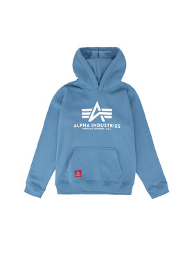Alpha Industries Alpha Industries Bluza Basic Hoodie Kids Niebieski Regular Fit