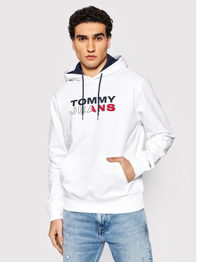 Tommy Jeans Tommy Jeans Bluza Entry DM0DM12375 Biały Regular Fit