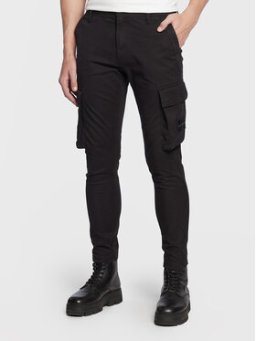 Calvin Klein Jeans Calvin Klein Jeans Παντελόνι υφασμάτινο J30J322043 Μαύρο Regular Fit