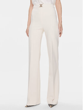 Elisabetta Franchi Elisabetta Franchi Hlače PA-T15-41E2 Écru Regular Fit