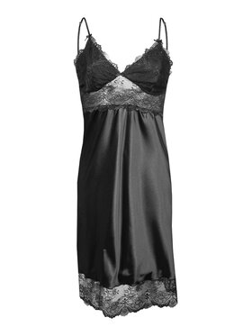 DKaren Lingerie DKaren Lingerie Koszula nocna Alubi Czarny Classic Fit
