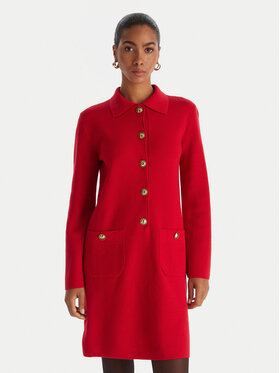 Luisa Spagnoli Luisa Spagnoli Strickkleid Magilla 100109 Rot Regular Fit