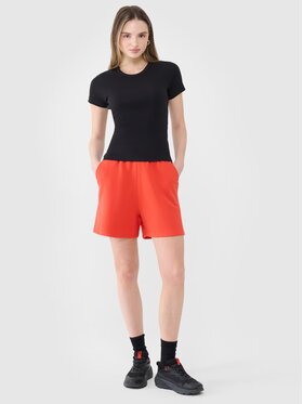 4F 4F Pantaloncini di tessuto 4FWSS25TSHOF529-62S Rosso Oversize