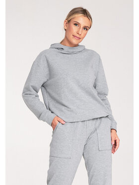 FIGL FIGL Mikina M1034 Šedá Regular Fit