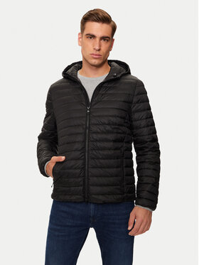 Geox Geox Geacă din puf Warrens M4625B T3146 F9000 Negru Regular Fit