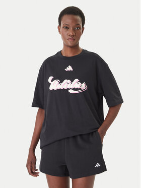 adidas adidas T-shirt House Of Tiro Graphic KB7170 Crna Oversize