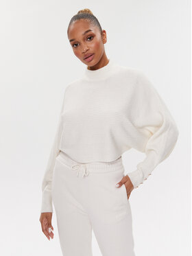 Guess Guess Sweter Tokio W3BR58 Z3B50 Biały Regular Fit