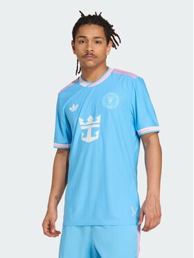 adidas adidas Koszulka techniczna Inter Miami CF 25/26 Third Authentic Jersey Błękitny Slim Fit