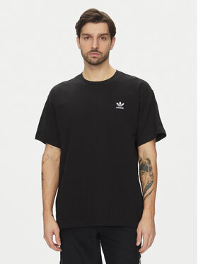 adidas adidas Tričko Trefoil Essentials JD0349 Čierna Oversize