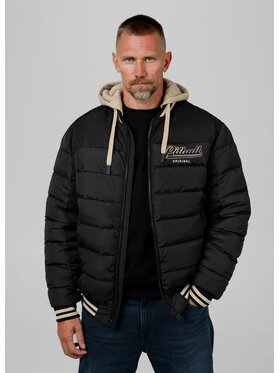 PITBULL PITBULL Kurtka zimowa Kurtka zimowa męska z kapturem Hidden XL Czarny Regular Fit