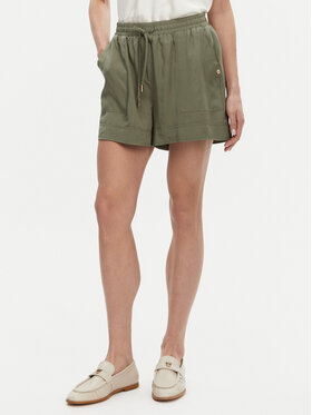 Gaudi Gaudi Riidest šortsid 511BD25009 Roheline Relaxed Fit